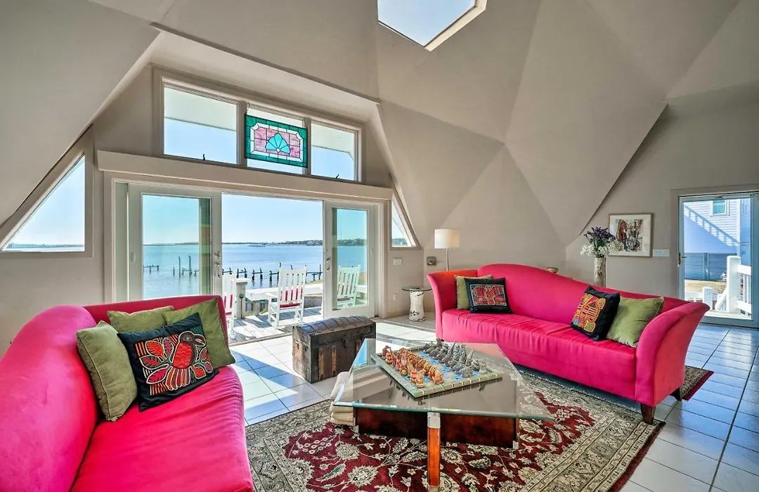 Atlantic Coast Dome Home Across From Sound With View-1