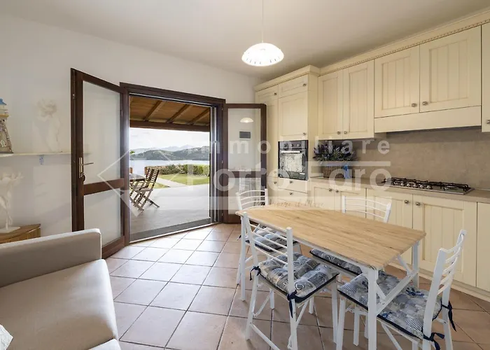 L324 - Bilocale Con Giardino E Vista Mare Panoramica A Porto Mannu