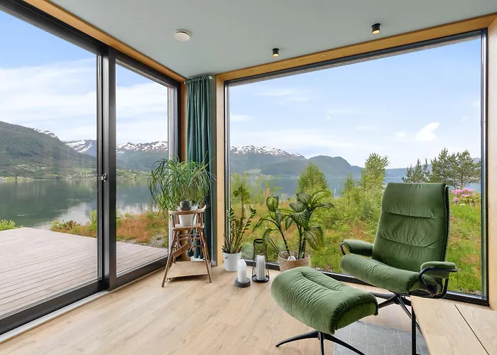 Modern House By The Fjord In Sandane, Nordfjord.