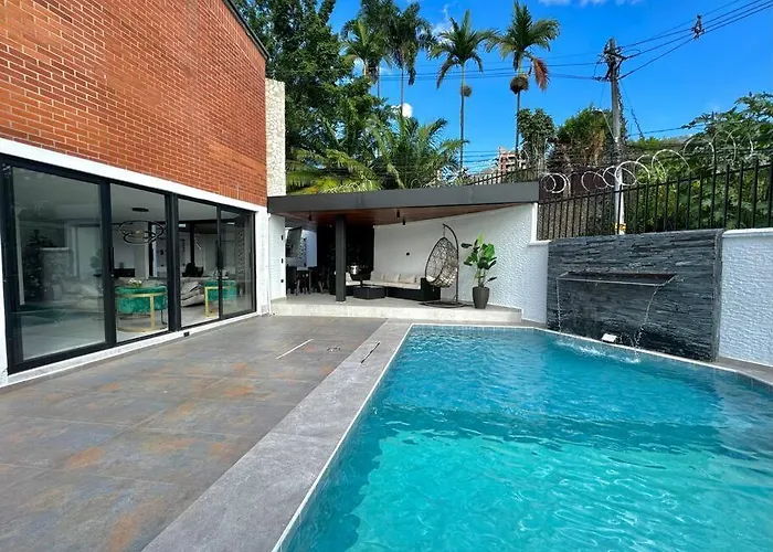 Mansion Moderna Poblado-Piscina-