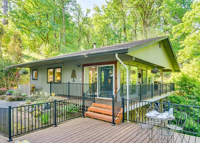 Riverfront Woodland Cabin: Wooded & Forested Views