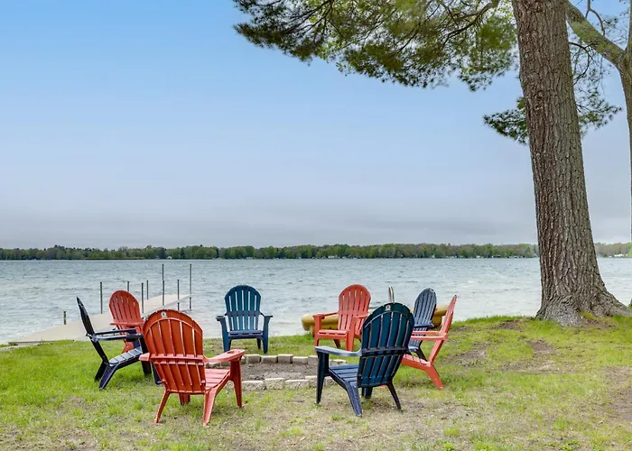 Baldwin Lakefront Home: Dock, Fire Pit & Trails!