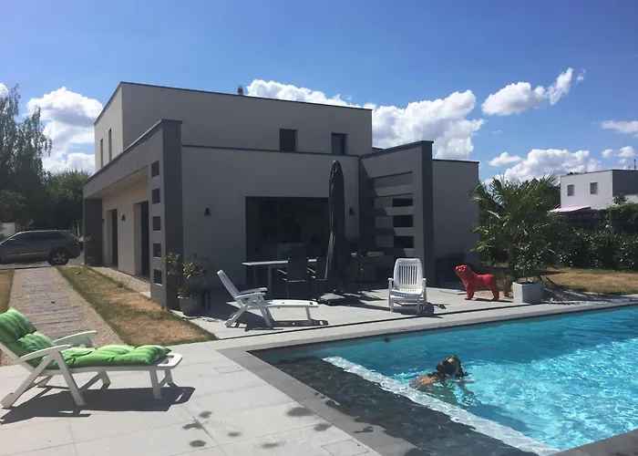 Villa Au Calme Amboise Piscine Chauffee & Spa