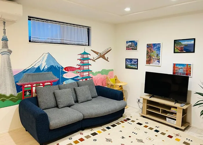 A Newly Built House A 4 Minute Walk From The Station, Free Parking & Let'S Enjoy The Night View Together!