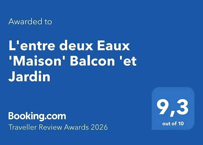 L'entre deux Eaux 'Maison' Balcon 'et Jardin