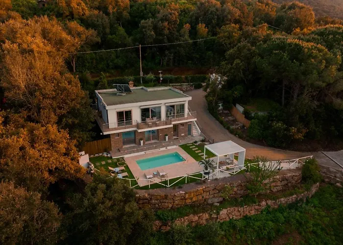 Luxury Liam Villa With Pool And Sea View - Goelba